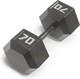 Premium Hex Dumbbell 70lbs Of Cast Iron For Enhanced Strength Training