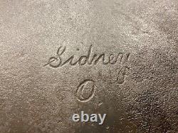 RARE 1890's Sidney O Hollow Ware Script Logo Cast Iron Skillet #9 Pre Wagner 12