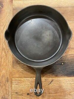 RARE 1890's Sidney O Hollow Ware Script Logo Cast Iron Skillet #9 Pre Wagner 12