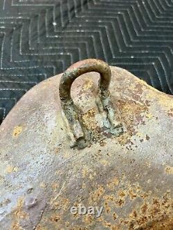 RARE 40 ANTIQUE WEATHERED CAST IRON HANGING AMERICAN EAGLE 40lbs HISTORIC DECOR