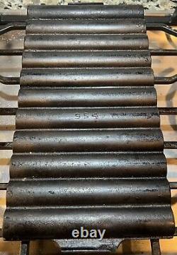 RARE Erie No 22, 954, (Griswold) Cast Iron Bread Stick Pan, 11 Slots, 1920-1949