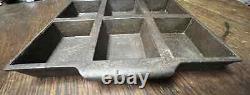 RARE Griswold No. 14 P/N 952 Variation 5 Solid Frame Cast Iron 12 Cup Gem Pan