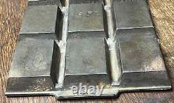 RARE Griswold No. 14 P/N 952 Variation 5 Solid Frame Cast Iron 12 Cup Gem Pan