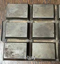 RARE Griswold No. 14 P/N 952 Variation 5 Solid Frame Cast Iron 12 Cup Gem Pan