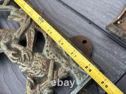 RARE & HARD TO FIND Vintage Cast Iron dinosaurs Child's Bench Back and sides