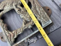 RARE & HARD TO FIND Vintage Cast Iron dinosaurs Child's Bench Back and sides