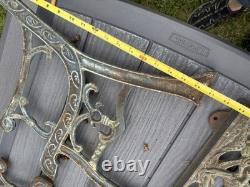 RARE & HARD TO FIND Vintage Cast Iron dinosaurs Child's Bench Back and sides