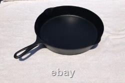RARE LARGE ERIE #12 Cast Iron Skillet, pre-Griswold 14'' quote Mark FANCY 12