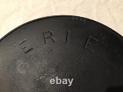 RARE LARGE ERIE #12 Cast Iron Skillet, pre-Griswold 14'' quote Mark FANCY 12