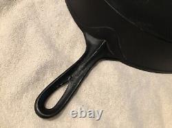 RARE LARGE ERIE #12 Cast Iron Skillet, pre-Griswold 14'' quote Mark FANCY 12