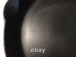RARE LARGE ERIE #12 Cast Iron Skillet, pre-Griswold 14'' quote Mark FANCY 12