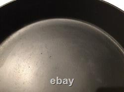RARE LARGE ERIE #12 Cast Iron Skillet, pre-Griswold 14'' quote Mark FANCY 12
