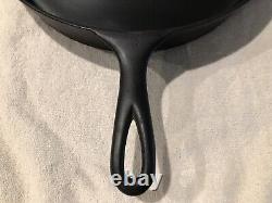 RARE LARGE ERIE #12 Cast Iron Skillet, pre-Griswold 14'' quote Mark FANCY 12