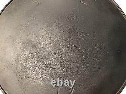 RARE LARGE ERIE #12 Cast Iron Skillet, pre-Griswold 14'' quote Mark FANCY 12