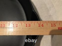 RARE LARGE ERIE #12 Cast Iron Skillet, pre-Griswold 14'' quote Mark FANCY 12