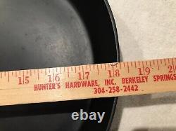 RARE LARGE ERIE #12 Cast Iron Skillet, pre-Griswold 14'' quote Mark FANCY 12