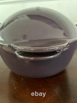 RARE LE CREUSET 5 Quart Purple Eggplant Cast Iron Dutch Oven EUC