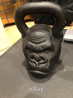 RARE Onnit Kettlebell Primal Gorilla faced 72 lb 2 Pood 32.8 KG