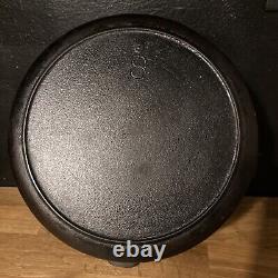 RARE vtg Unmarked No. 8 Cast Iron Dutch Oven withHeat Ring