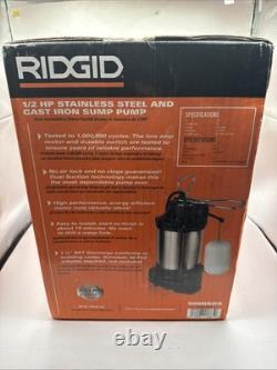 RIDGID 1/2 HP Cast Iron Sump Pump 500RSDS