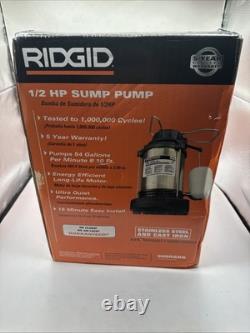 RIDGID 1/2 HP Cast Iron Sump Pump 500RSDS