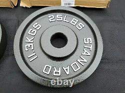 ROGUE 25lb Olympic Cast Iron Weight Plates Pair- Brand New Barbell Fitness