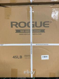ROGUE 45lb Olympic Cast Iron Weight Plates Pair- Brand New Barbell Fitness
