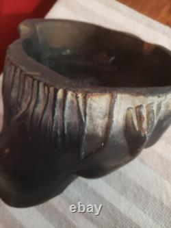 Rare 1957 Solid Cast Iron Foundry Marked Door Stop Bullfrog On Lily Pad 14 Lbs