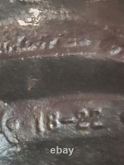 Rare 1957 Solid Cast Iron Foundry Marked Door Stop Bullfrog On Lily Pad 14 Lbs