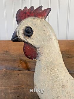 Rare Cast Iron Antique 16in Elgin Rooster Windmill Weight 10ft No2 Paint 45lbs