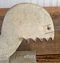 Rare Cast Iron Antique 16in Elgin Rooster Windmill Weight 10ft No2 Paint 45lbs