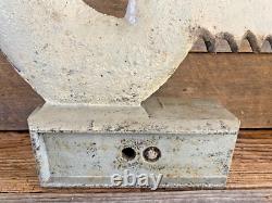 Rare Cast Iron Antique 16in Elgin Rooster Windmill Weight 10ft No2 Paint 45lbs