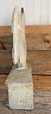 Rare Cast Iron Antique 16in Elgin Rooster Windmill Weight 10ft No2 Paint 45lbs