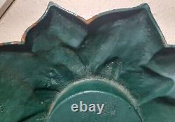 Rare Cast Iron Hand Painted Poinsettia Christmas Tree Stand 26lbs 4oz #248