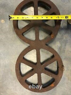 Rare Cast Iron Windmill Weight Made By Twin Wheel Mfg. Co, Hutchinson, KS 50lbs