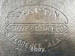 Rare Martin Stove & Range #8 Cast Iron Pan, Hamburger Logo, 1917-1953, Alabama