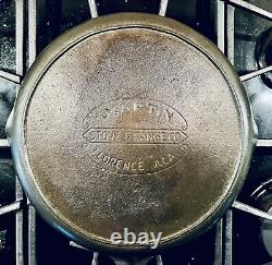 Rare Martin Stove & Range #8 Cast Iron Pan, Hamburger Logo, 1917-1953, Alabama