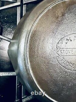 Rare Martin Stove & Range #8 Cast Iron Pan, Hamburger Logo, 1917-1953, Alabama