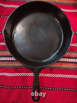 Rare No. 7 Vintage Cast Iron Southern Mystery Skillet (SMS) Advertising Zeigler