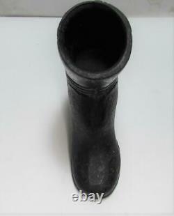 Rare Old Antique Cast Iron Boot Doorstop Ornament 4 1/4 x 5 x 1 5/8 3lbs