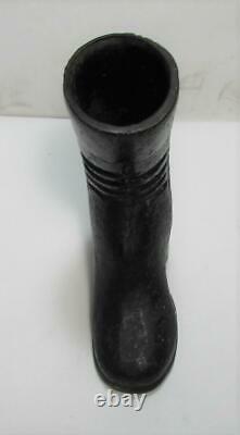 Rare Old Antique Cast Iron Boot Doorstop Ornament 4 1/4 x 5 x 1 5/8 3lbs