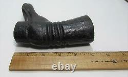 Rare Old Antique Cast Iron Boot Doorstop Ornament 4 1/4 x 5 x 1 5/8 3lbs