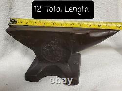 Rare Vtg Vulcan #3 Blacksmith Anvil 30lb Cast Iron 12x6 Forge