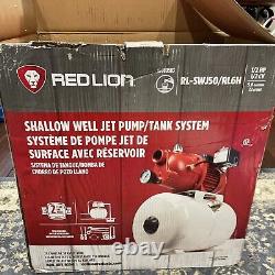 Red Lion Cast Iron Shallow Well Jet Pump with 5.8-Gallon Tank, 1/2 HP, 816 GPH