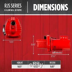Red Lion RJS-100-PREM 1 HP, 23 GPM, 115/230 Volt, Premium Cast Iron Red, 602208