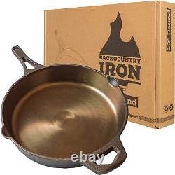 Round Wasatch Smooth Cast Iron Skillet (10 Inch), Bronze