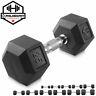 Rubber Coated Hex Dumbbell Hand Weights, 25 Lb To 50 Pound