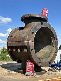 SALVAGE DUCTILE/CAST IRON ARCHED PIPE FITTINGS RUST FLANGE MUELLER 115 Lbs Each