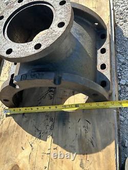 SALVAGE DUCTILE/CAST IRON ARCHED PIPE FITTINGS RUST FLANGE MUELLER 115 Lbs Each