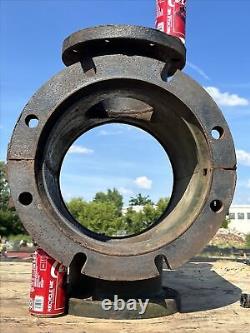 SALVAGE DUCTILE/CAST IRON ARCHED PIPE FITTINGS RUST FLANGE MUELLER 115 Lbs Each